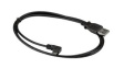 USBAUB1MLA Charging Cable Left Angle USB-A Plug - USB Micro-B Plug 1m USB 2.0 Black