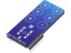 CAP TOUCH 2 CLICK Click board; емкостная клавиатура из 6 кнопок; SPI; CAP1166