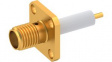 R125414000W SMA Straight Panel Mount RF Connector Socket, Solder, 50Ohm