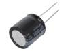 URS1A682MHD, Конденсатор: электролитический; THT; 6800мкФ; 10ВDC; O18x20мм, NICHICON