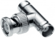 43 BNC-75-0-1/133 NE T-Type Adapter, 2x BNC Socket - BNC Plug, 75Ohm