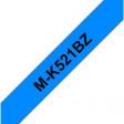 MK-521 Label Tape 9 mm Black on Blue 8 m