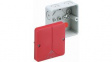 80270701 Junction Box 80 x 80 x 52mm Polystyrene IP65 Red