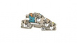 2669090000 Terminal Block, Blade Terminal, 6.3 x 3.5 mm, 5 Poles, 250V, 36A, 0.14 ... 6mm², Dark Beige