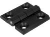 3.ZN60.001 RAL-9005 Петля; Шир:40мм; сплав алюминия и цинка; черный; H:40мм