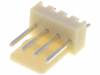 LHA-04-TS Гнездо; провод-плата; "папа"; PIN:4; 2,54мм; THT; 250В; 3А; луженые