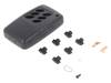 11126.4, Корпус: для пультов; Х:44мм; Y:74мм; Z:18мм; ABS; черный; 1x винт, Teko