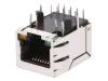 SI-61001-F Гнездо; RJ45; PIN:8; экранированный, с LED; Конфиг.выводов:8p8c