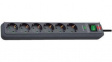 1159710 Outlet Strip 6 Schuko Type F Anthracite CEE 7/4