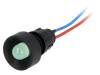 LG-D10-12AC/DC Индикат.лампа: LED; вогнутый; 12ВDC; 12ВAC; Отв: O13мм; IP40
