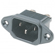 PX0580/TERM Разъем: питания AC; гнездо; "папа"; 10А; 250ВAC; C14 (E); -40?70°C