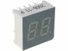 DA03-11SRWA Дисплей: LED; 7-сегментный; 7,6мм; красный; 3,6-14мкд; анод; 0,3"