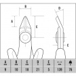 T3885 Precision Side Cutter;139 mm 21°, ESD