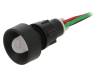 LRGY-D10-230ACWK, Индикат.лампа: LED; вогнутый; 230ВAC; Отв: O13мм; IP40; пластмасса, POLAM-ELTA