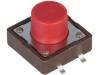 DTSM-25R-V-B Микропереключатель; 1; SPST-NO; 0,05A/12ВDC; SMT; 2,6Н; 12x12мм