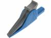 5066-IEC-BL Crocodile clip; 36A; 1kVDC; blue; Grip capac: max.41mm