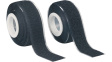 919-330 Hook-and-Loop Tape Black 25 mmx2 m