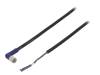 XS3F-LM8PVC3A2M, Кабель датчика M08 угловой 3 pin PVC, длина 2 м, Omron