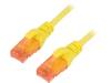 DK-1617-100/Y Patch cord; U/UTP; 6; многопров; Cu; LSZH; желтый; 10м