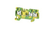2674570000 Terminal Block, Push-In, 3 Poles, 800V, 24A, 0.5 ... 2.5mm², Green / Yellow