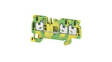 2674570000 Terminal Block, Push-In, 3 Poles, 800V, 24A, 0.5 ... 2.5mm, Green / Yellow