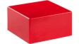 AT4059C Cap, Square, red, 12.0 x 12.0 x 6.3 mm