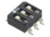 ESD103LTZ Переключатель: DIP-SWITCH; Кол-во секций: 3; OFF-ON; 0,025A/24ВDC