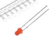OSNR3134A-T LED; 3мм; красный; 30мкд; 30°; Поверхность: выпуклая; Шаг:2,54мм