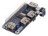 12694 Модуль: HUB USB; HAT; Назначение: Raspberry Pi; Каналы: 4