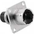 RT0010-2PNH Square flange receptacle 2x2P