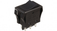 JWM22RAA ROCKER; DPDT; Пол: 2; ON-ON; 10A/250ВAC; 10A/30ВDC; черный; нет