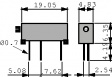 3006P-1-505LF Trimmer Potentiometer 5 MOhm 750 mW