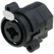 ACJC9V BULK XLR, Receptacle 9 C PCB Black