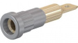 23.1013-28 Press-in Socket 4mm Grey 25A 60V Gold-Plated