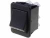C1561ABAAB ROCKER; 1; DPDT; ON-(ON); 16A/250ВAC; черный; Корпус: черный