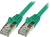 CP2015S Patch cord; F/UTP; 6; многопров; CCA; ПВХ; зеленый; 0,25м; 26AWG