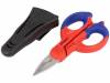 95 05 155SB, Cutters; for cables, electrical work; 155mm; Blade: about 56 HRC, Knipex