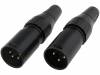 713-0300, Вилка; XLR; "папа"; PIN:3; прямой; на провод; пайка; 2,8?8мм; 50В, Deltron UK (DEM)