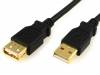 CAB-USBAAF/3G Кабель; USB 2.0; гнездо USB A, вилка USB A; позолота; 3м