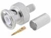 301-115-003 (BNC-50/2-H155/W15.03) Вилка; BNC; "папа"; прямой; 50Ом; H155; обжим; на провод; тефлон
