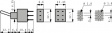 1B23-NF4PCAE Miniature Toggle Switch, On-Off-On, Soldering Pins, Straight