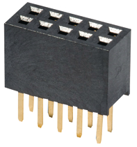 20021311-00006T4LF, Socket housing THT 6P, FCI (Amphenol FCI, AFCI))