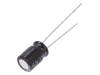 URS0J221MDD Конденсатор: электролитический; THT; 220мкФ; 6,3ВDC; O6,3x9мм