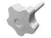VCT.50 P-M10X60-C6 Ручка зажимная; Диам:50мм; M10; 60мм; технополимер (PP); H:32мм