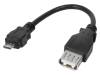 AU0030 Адаптер; USB 2.0; гнездо USB A, вилка micro USB B; 80мм