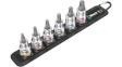 05003997001 Zyklop Bit Socket Set, Torx, 6 Pieces, 1/2"