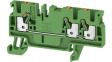 1521870000 A3C 2.5 GN terminal block, clamp, 3 poles, 24a, 2.5mm2, green