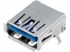 GSB311131HR, Гнездо; USB A; на плату; THT; угловой 90°; Верс: USB 3.0; позолота, Amphenol
