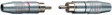 CAP3342/2-6 (pair) [2 шт] Штекер кабеля покрыт никелем красный + черный уп-ку=2 ST