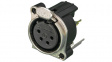 NC4FBV XLR Panel-mount female receptacle